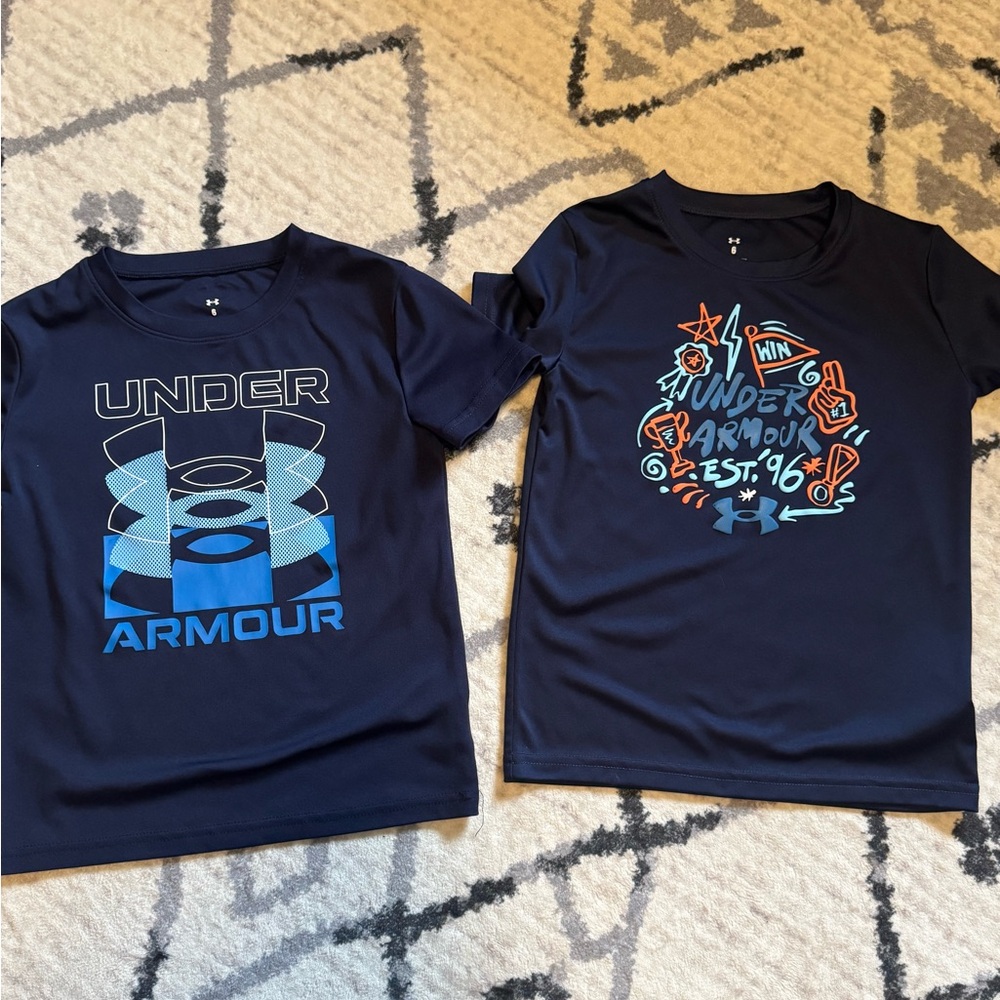 Under Armour Kids' Navy Graphic T-Shirts